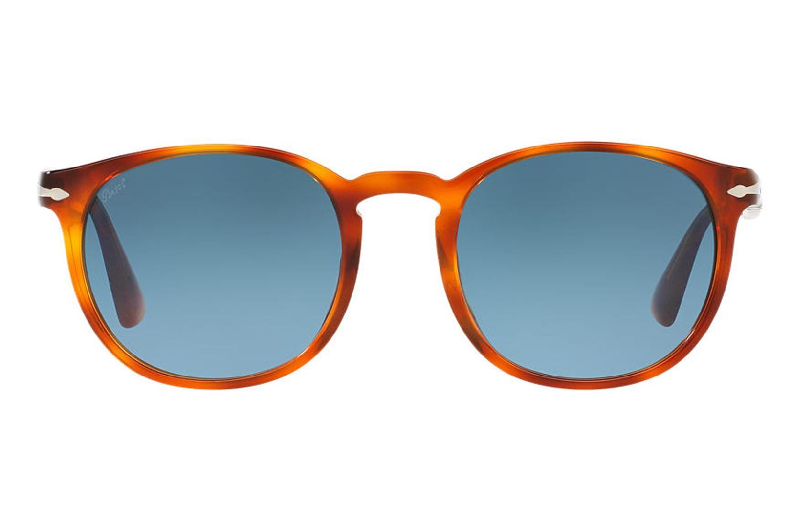 Lenti blu e montatura tartarugata per il modello di Persol