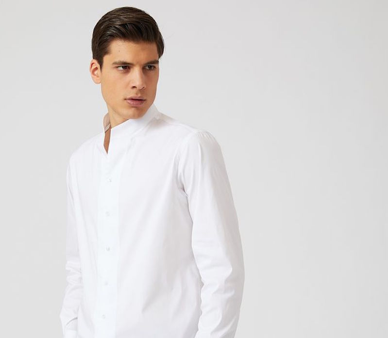 Camicia coreana: colletto alla coreana